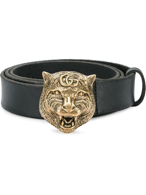 mens gucci tiger belt|gucci tiger buckle leather belt.